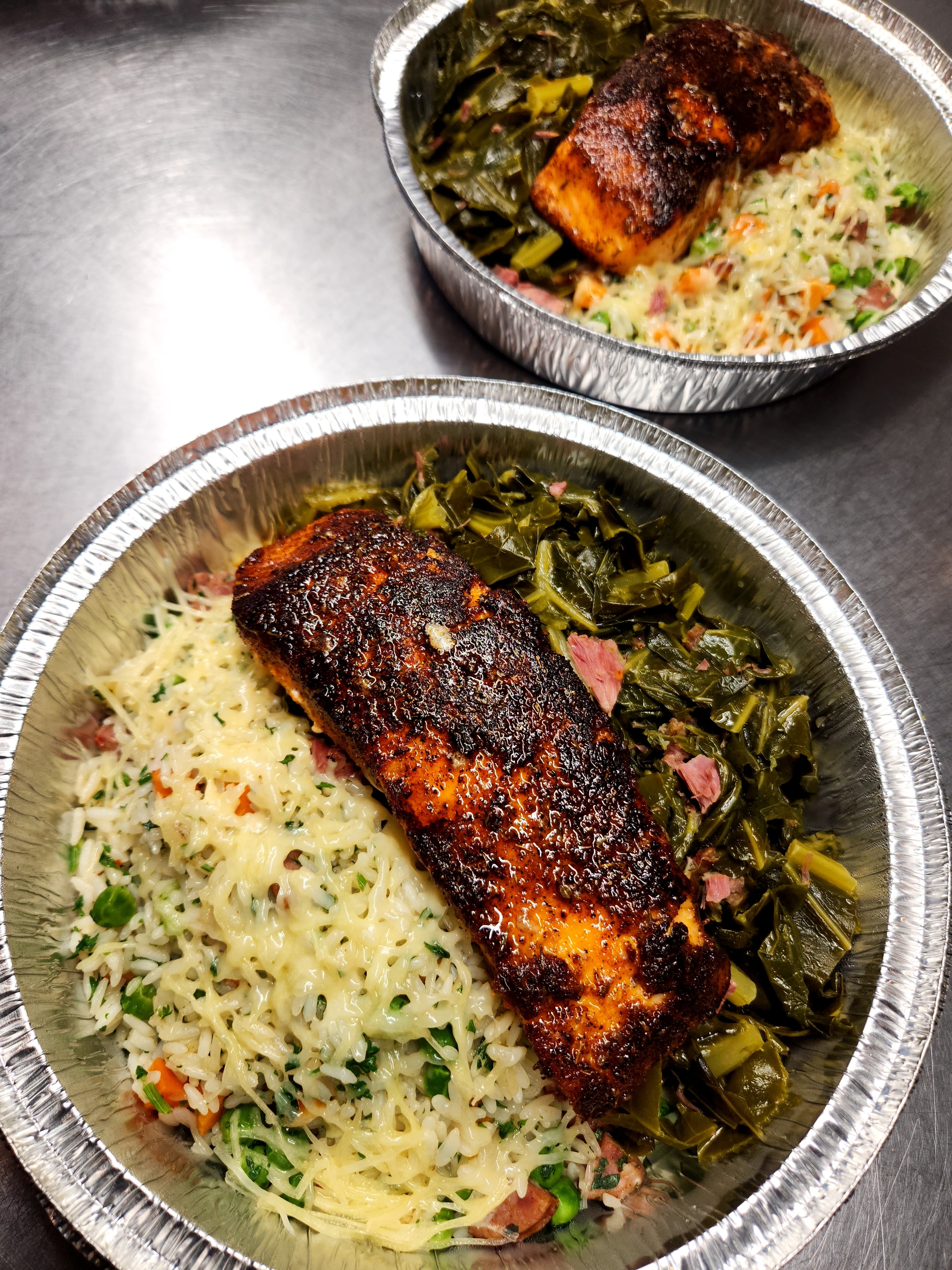 Curbside meals in takeout containers